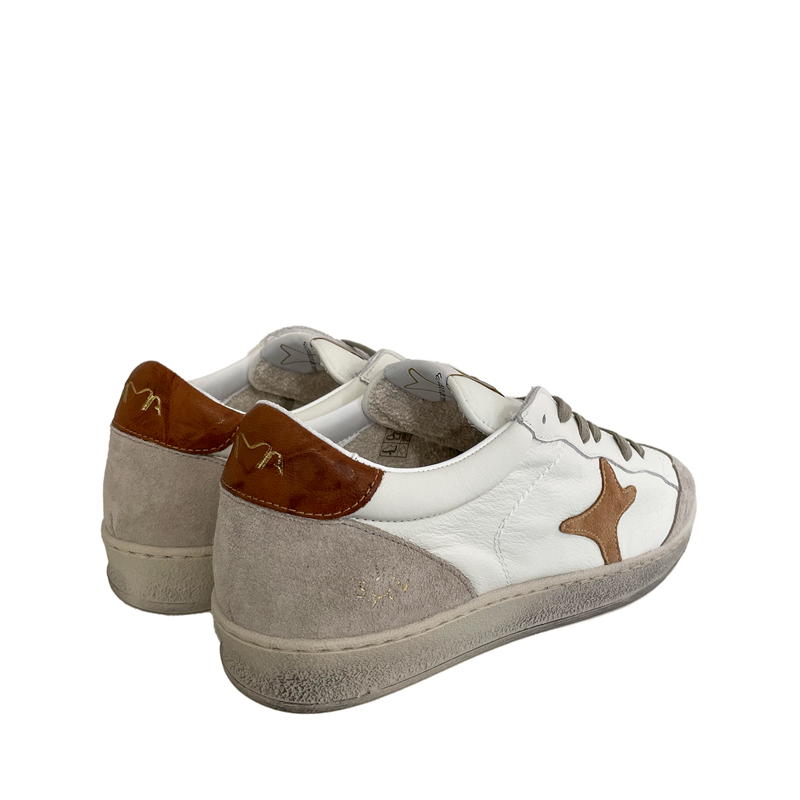Ama Brand - Sneakers Sun Bianco Cuoio