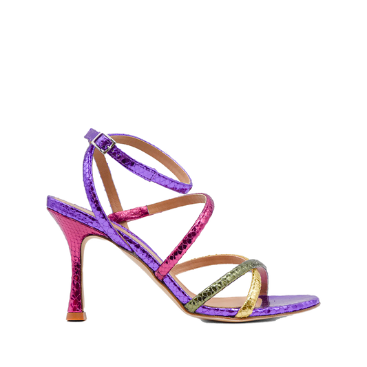 Chantal - Multicolor Lamè Sandal