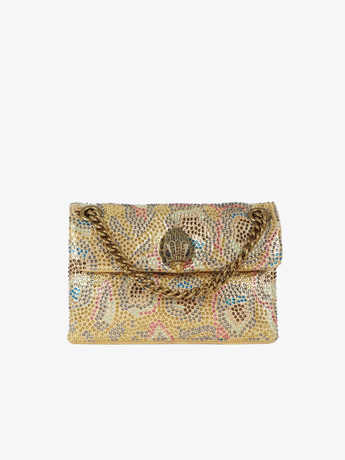 Kurt Geiger Fabric Mini Kensington Borsa Gioiello Donna Oro Multicolor