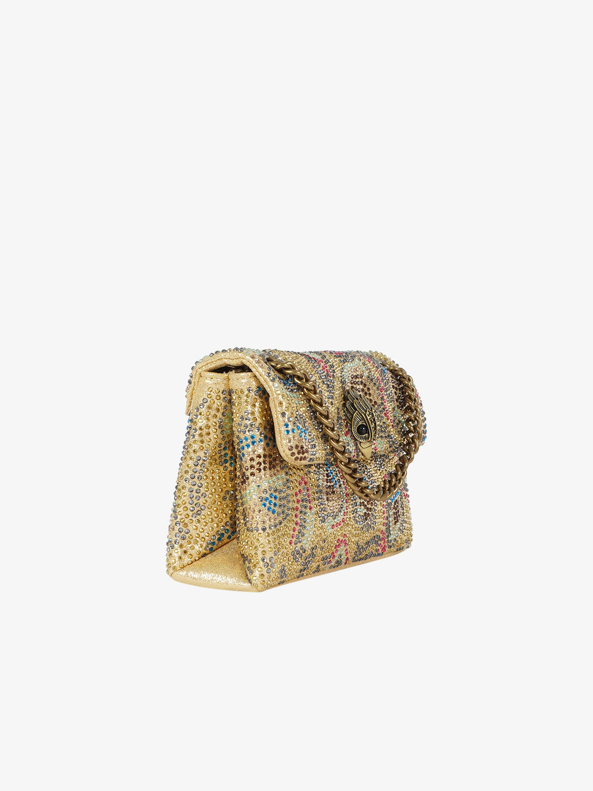 Kurt Geiger Fabric Mini Kensington Borsa Gioiello Donna Oro Multicolor
