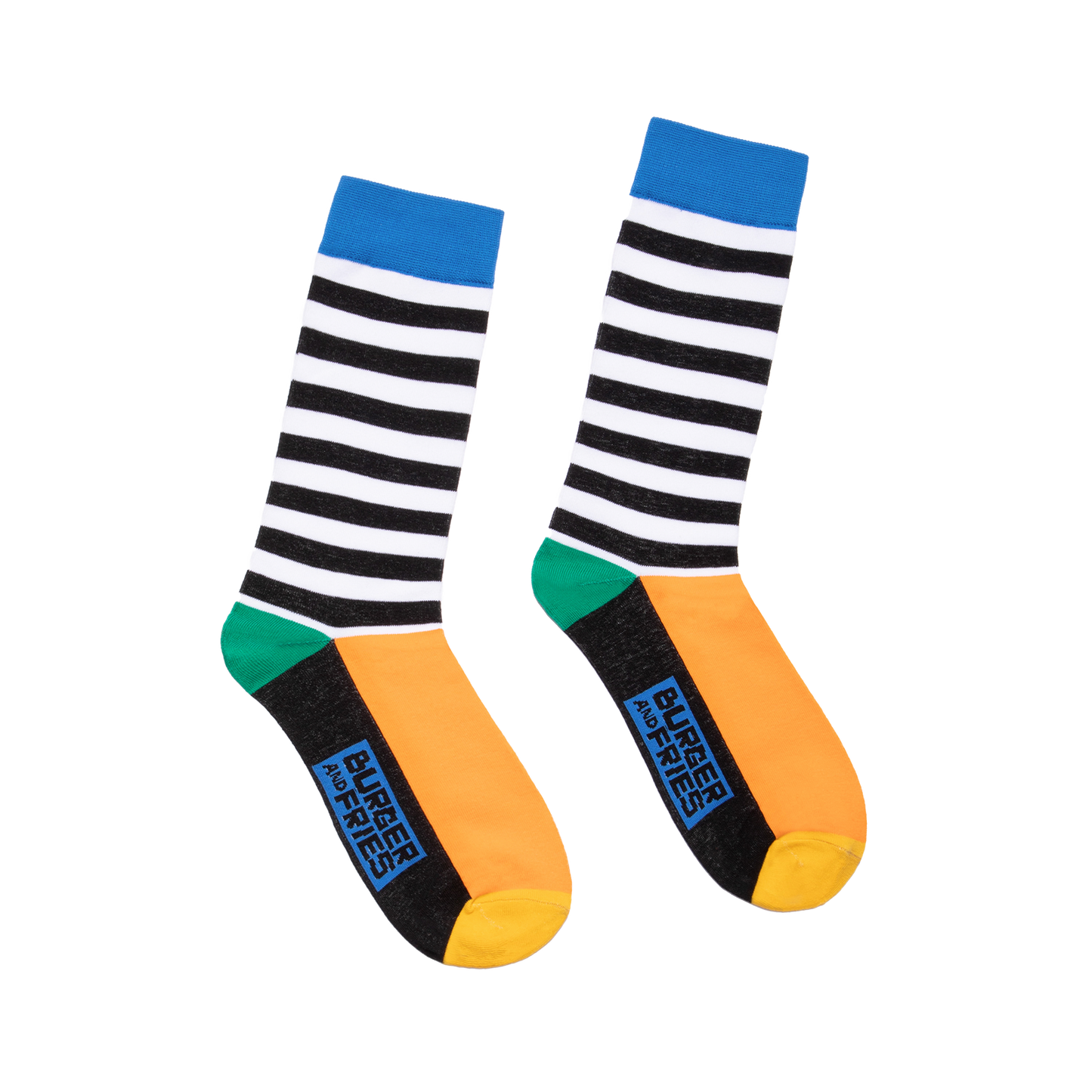 SBF - Black and White Striped Socks