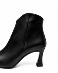 Bianca Di - Stivaletto in Pelle nera con zip laterale