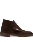 Clarks Originals Desert Boot uomo in camoscio testa di moro, vista laterale dello stivaletto