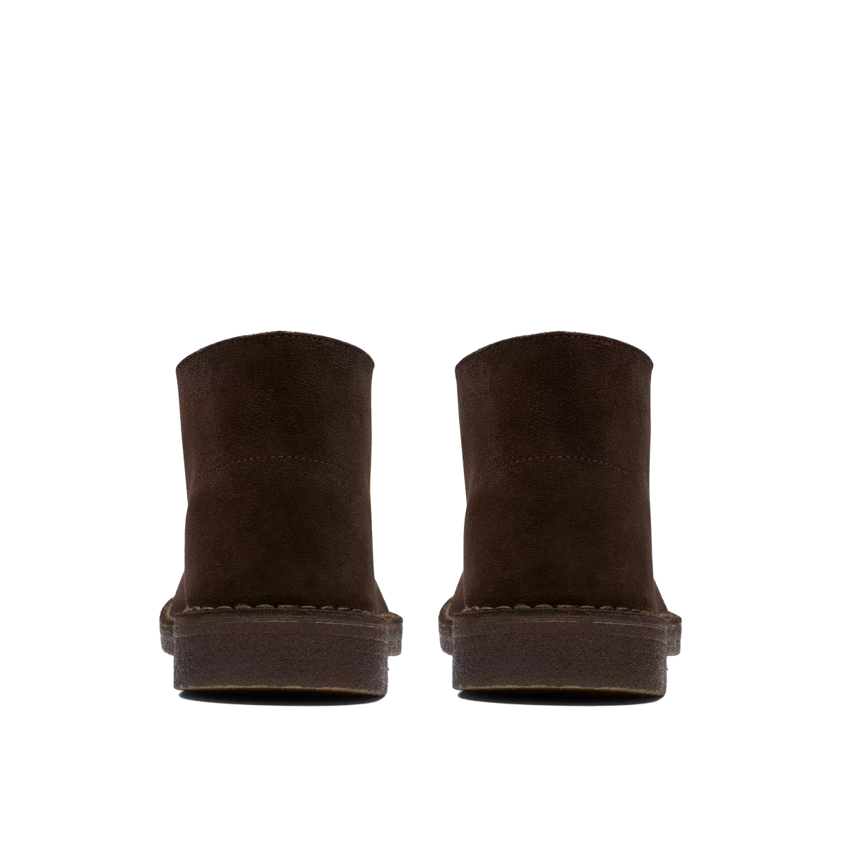 Clarks Originals Desert Boot uomo testa di moro, vista posteriore degli stivaletti