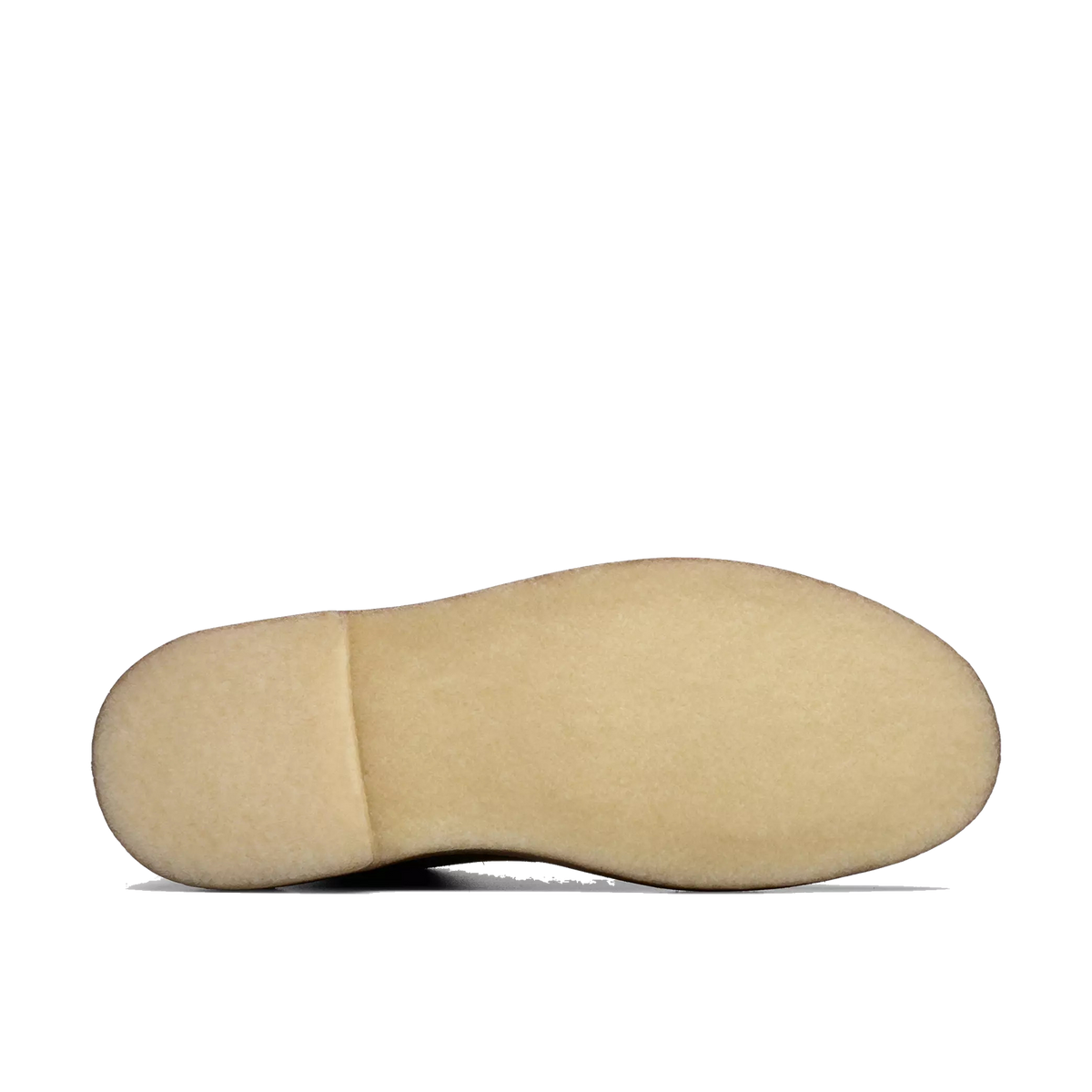 Suola inferiore in gomma crêpe naturale delle Clarks Originals Desert Boot marroni