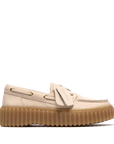 Clarks - Torhill Boat Donna Mocassino Camoscio Latte