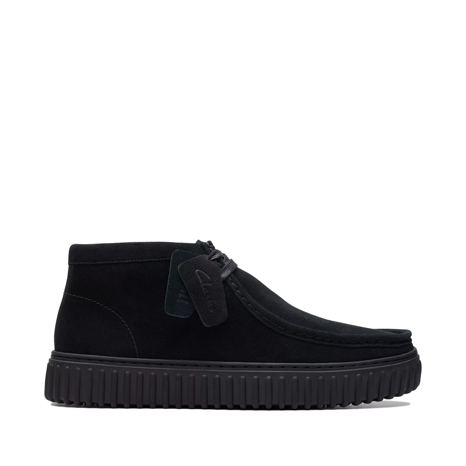 Clarks - Torhill Hi Uomo Stivaletto Camoscio Nero