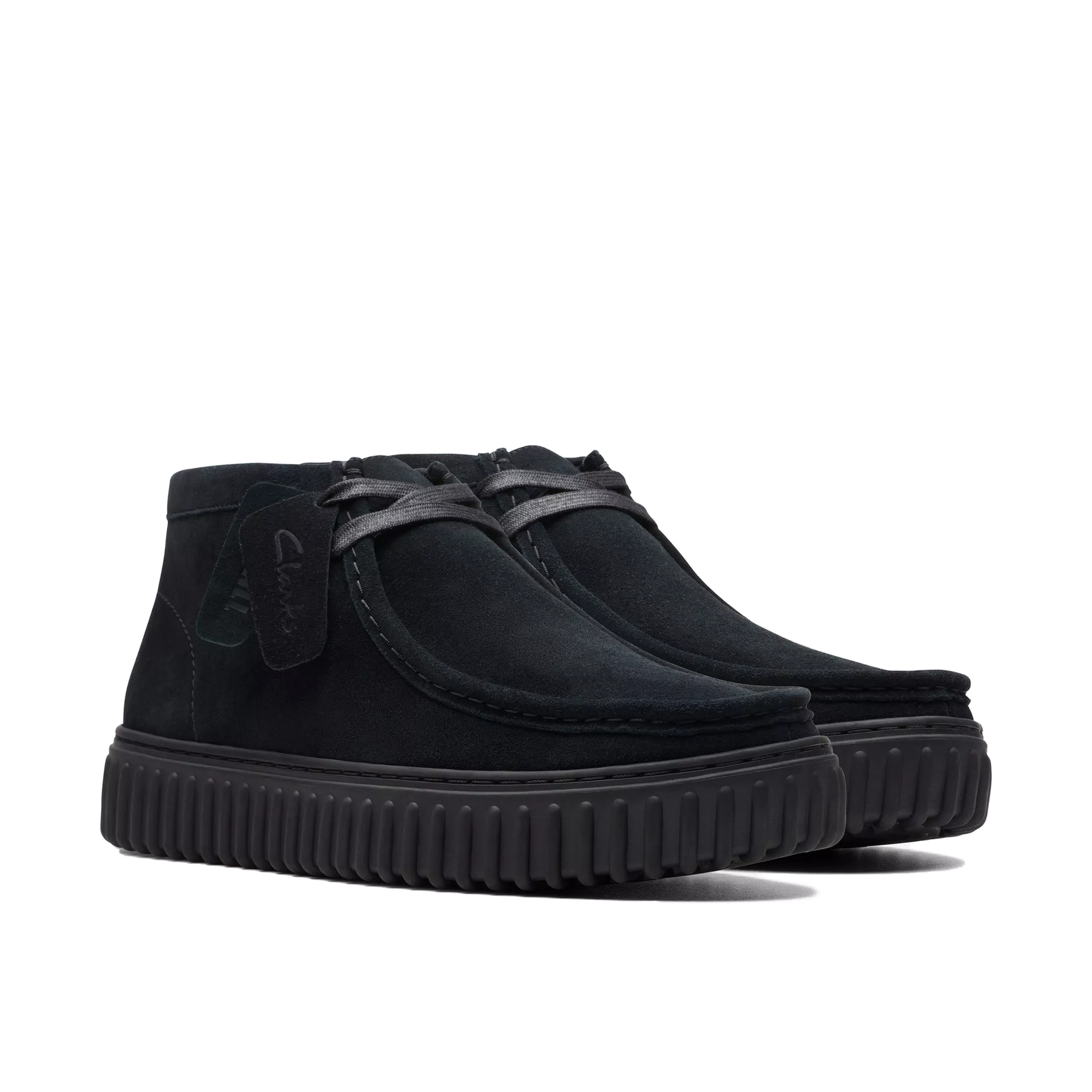 Clarks - Torhill Hi Uomo Stivaletto Camoscio Nero