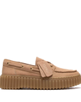 Clarks - Torhill Boat Donna Mocassino Camoscio Rosa Cipria