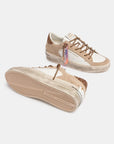 Crime London - Sneakers Donna Sk8 Deluxe Always Shining Beige Oro