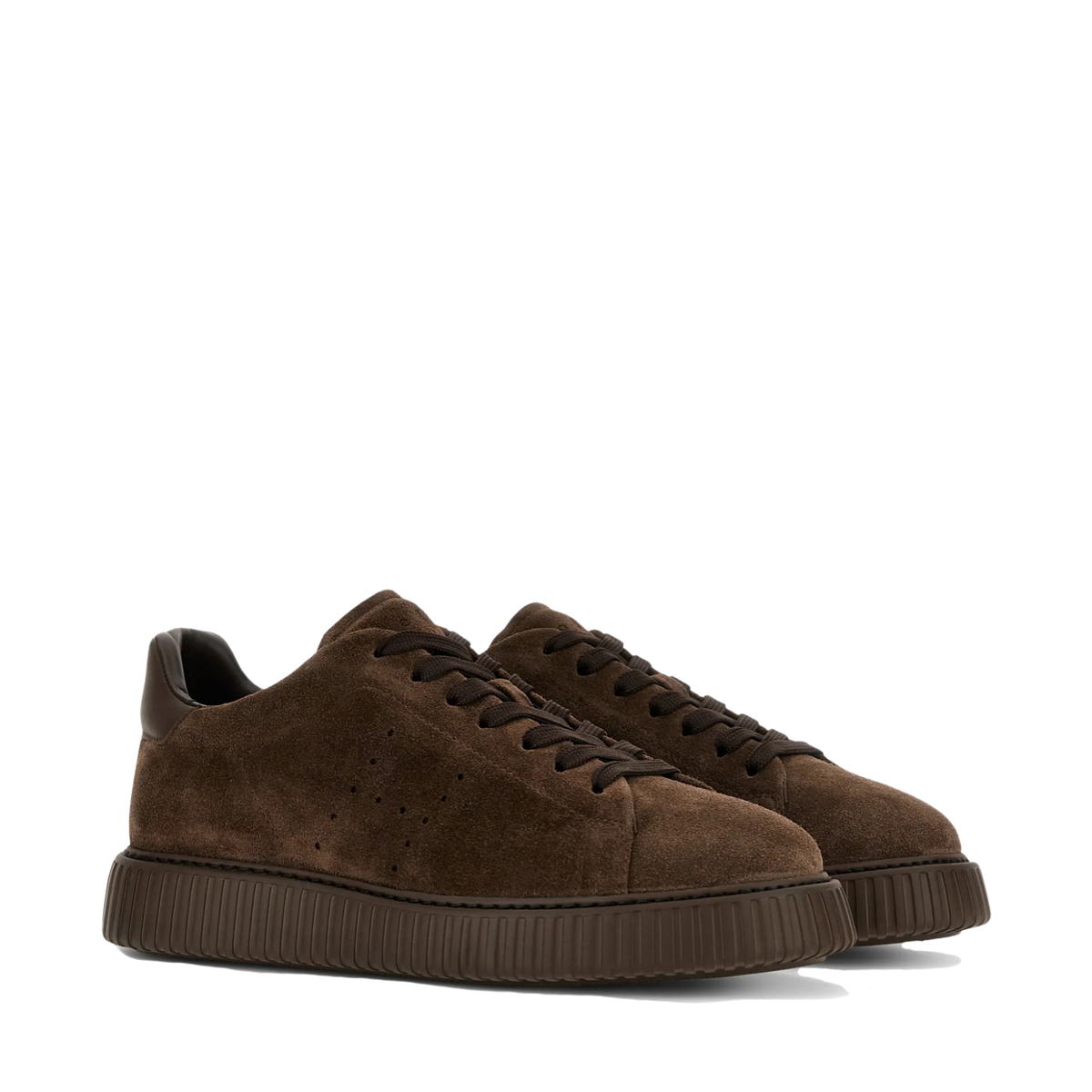 Hogan - H-Stripes Sneakers Camoscio Marrone