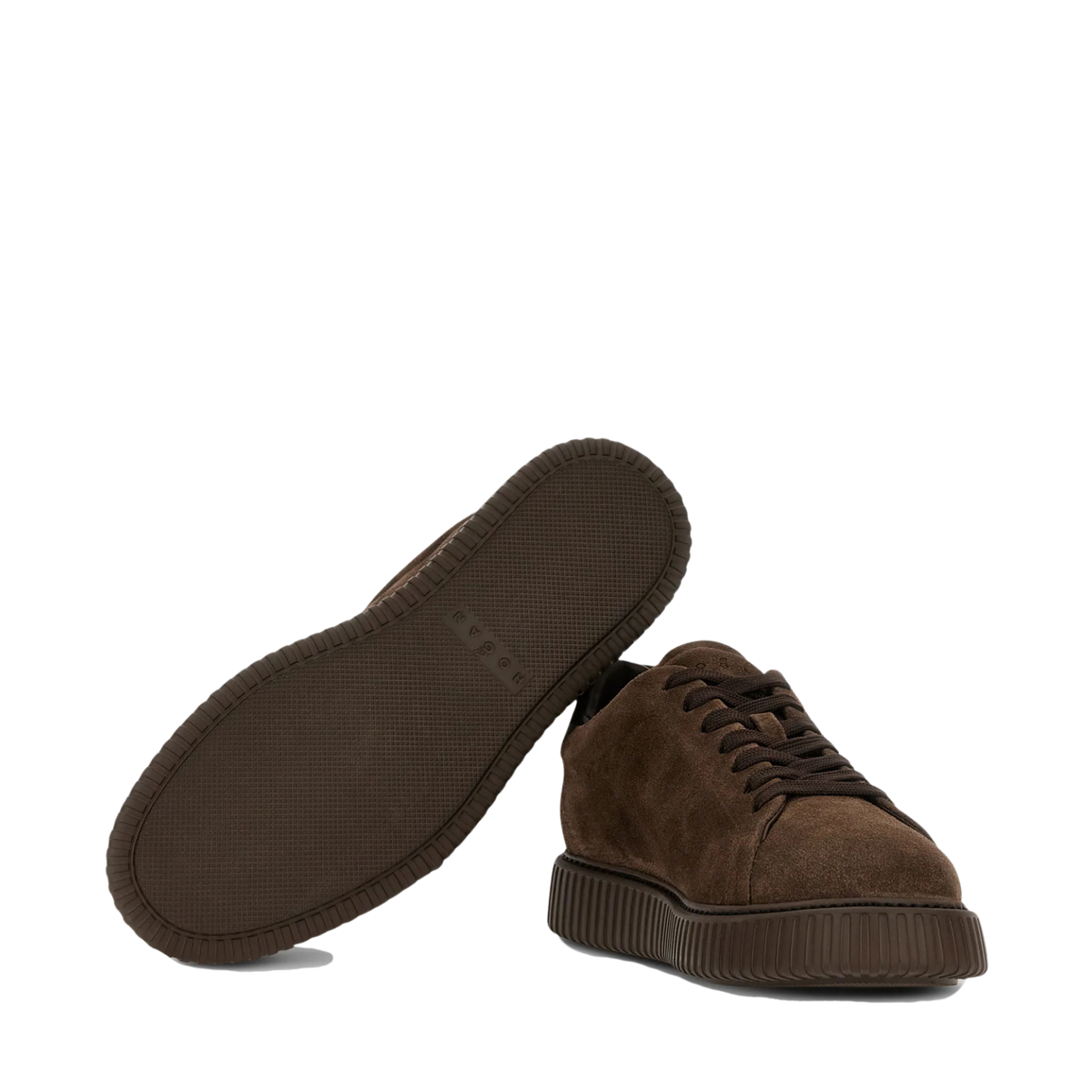 Hogan - H-Stripes Sneakers Camoscio Marrone