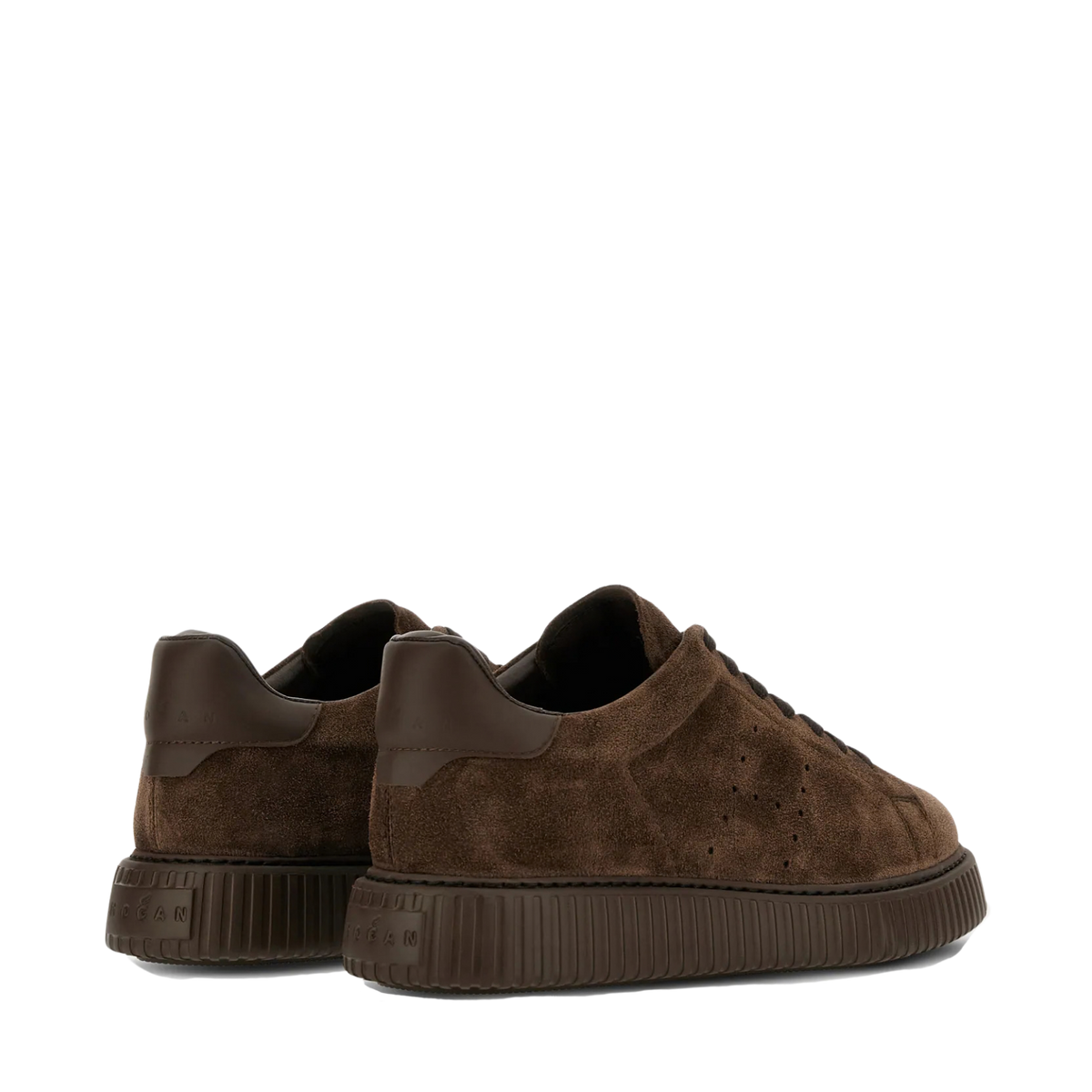 Hogan - H-Stripes Sneakers Camoscio Marrone