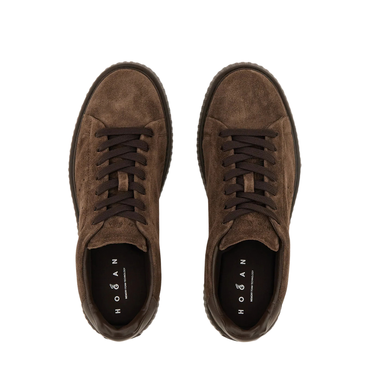 Hogan - H-Stripes Sneakers Camoscio Marrone