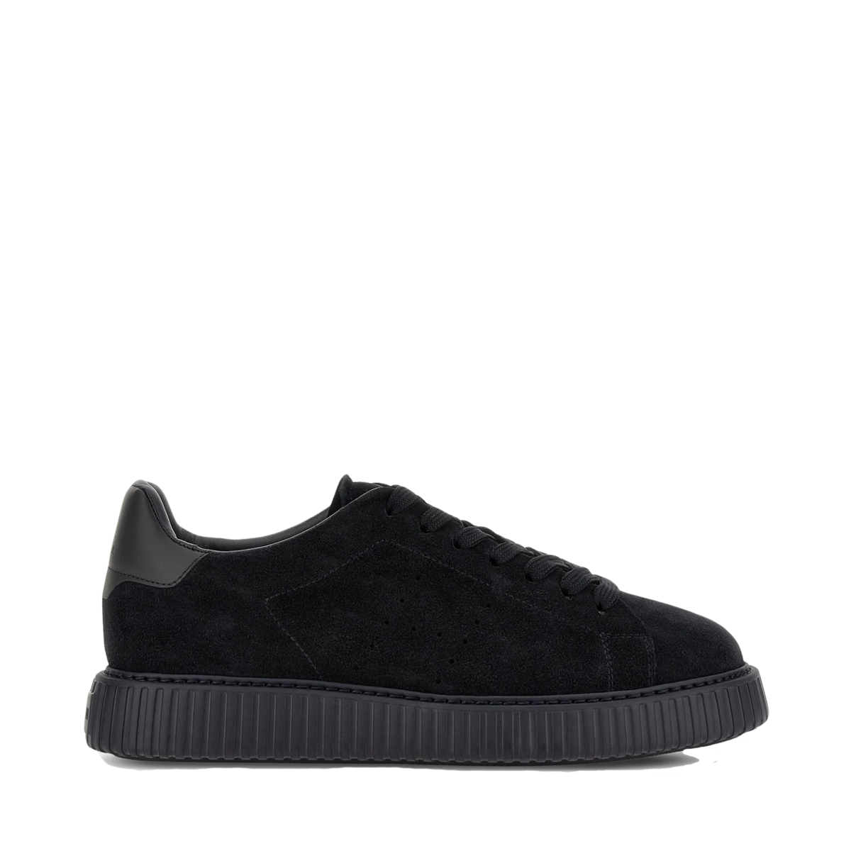 Hogan H-Stripes Uomo Sneakers in Camoscio Blu Notte