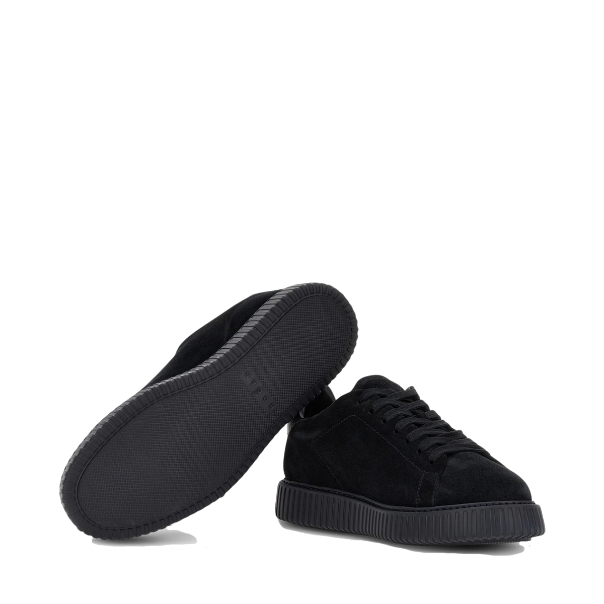 Hogan H-Stripes Uomo Sneakers in Camoscio Blu Notte