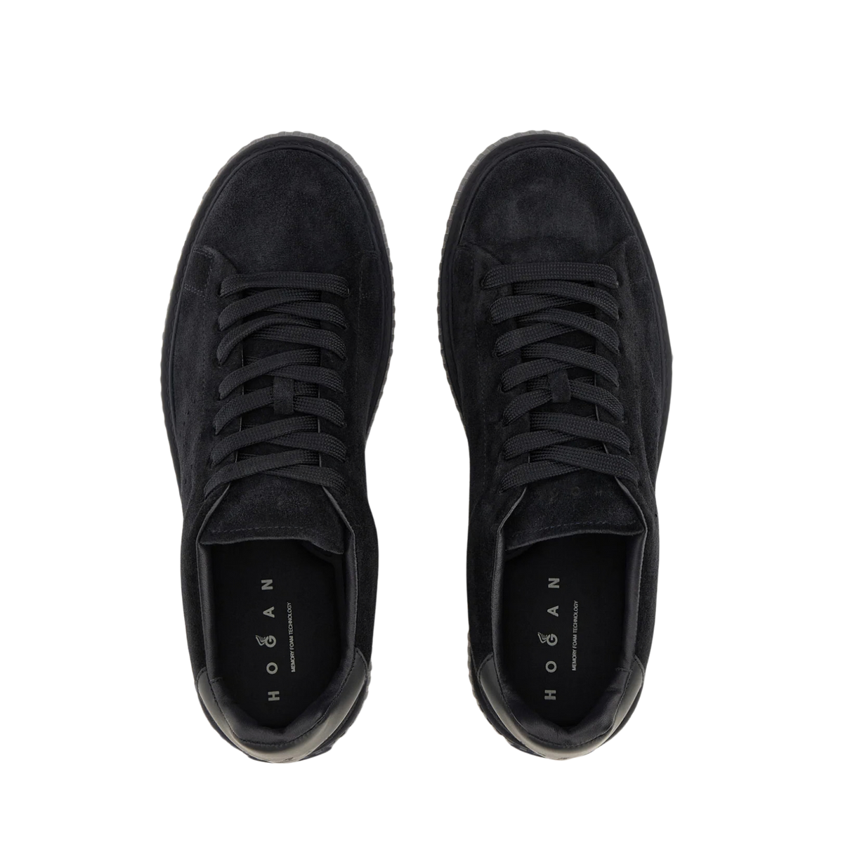 Hogan H-Stripes Uomo Sneakers in Camoscio Blu Notte