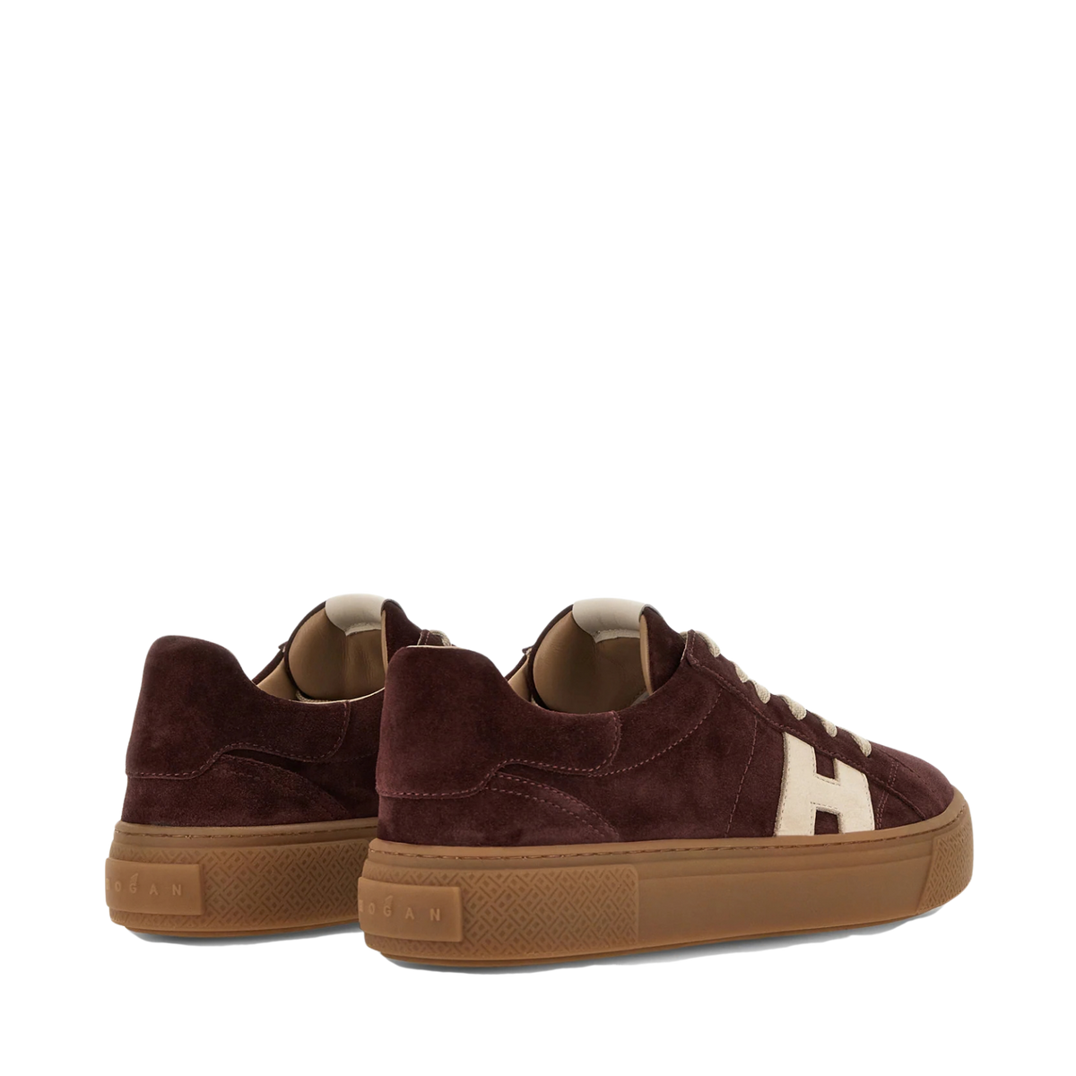 Hogan - Crosswind Sneakers Donna Bordeaux Camoscio