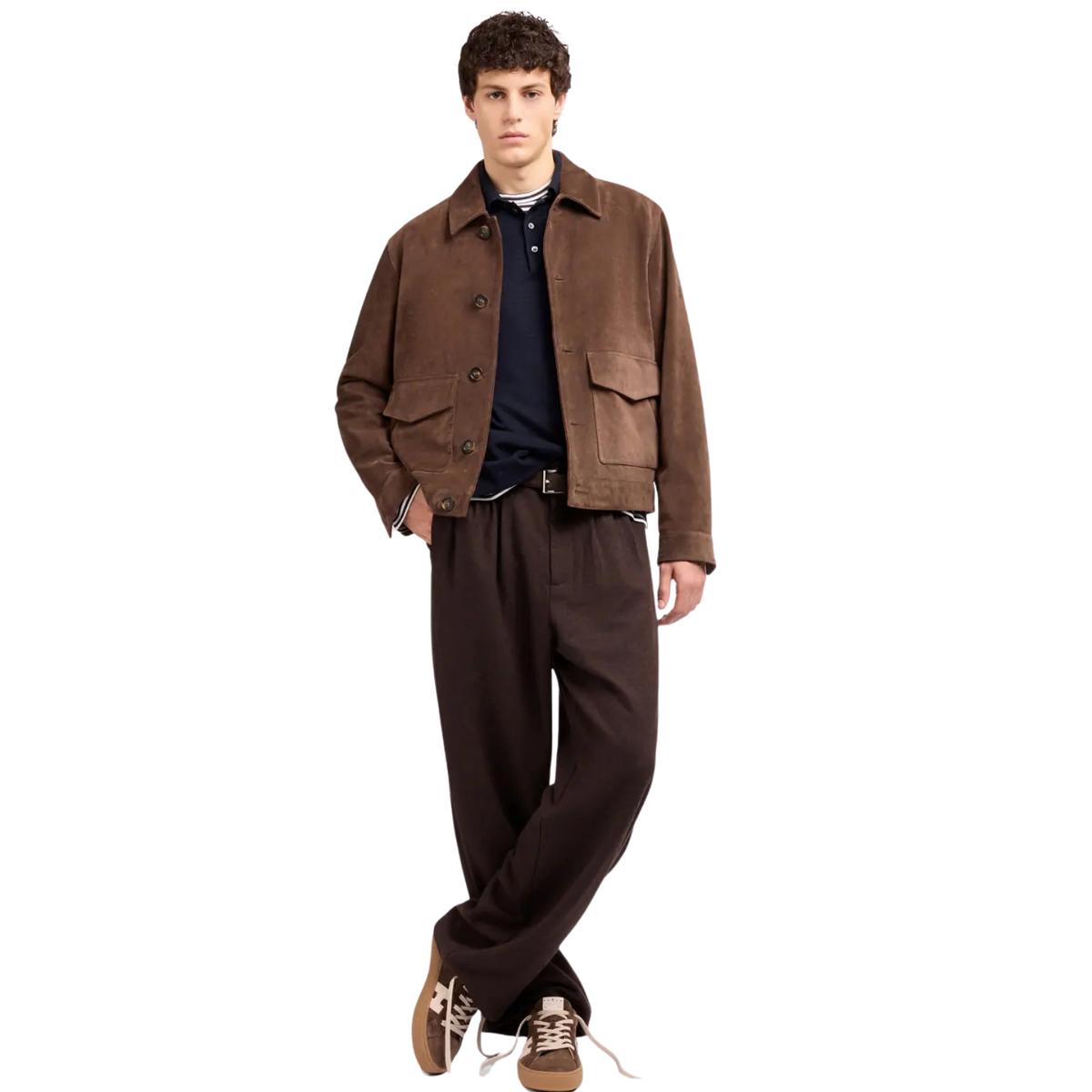 Hogan - Crosswind Sneakers Camoscio Marrone