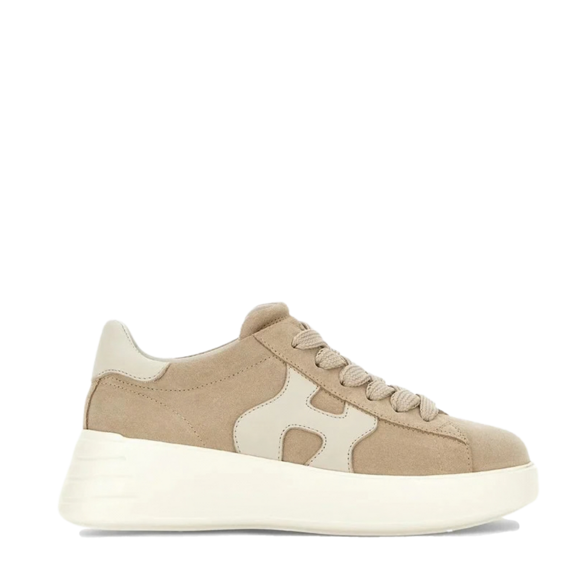Hogan - Rebel H562 Sneakers Donna Camoscio Beige