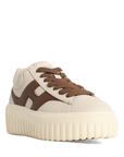 Hogan - H-Stripes Sneakers Donna  Pelle Burro/Marrone