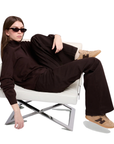 Hogan Cool H647 Sneakers Donna Beige in Nabuk e Pelle Marrone
