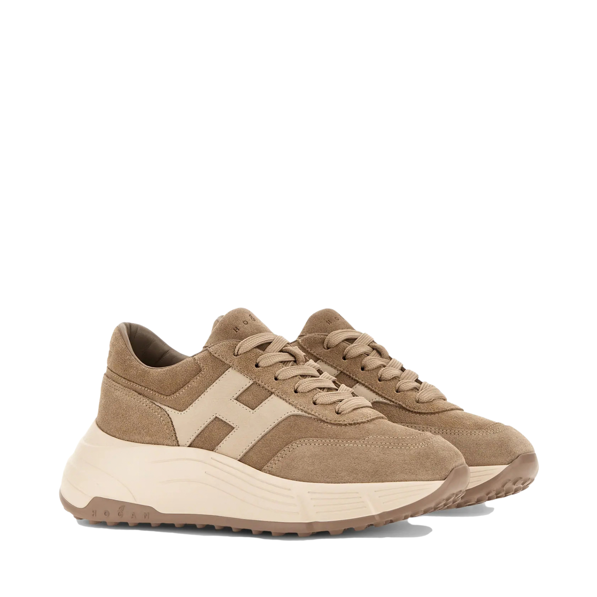 Hogan - Hi-Fi H669 Sneakers Donna in Camoscio Beige