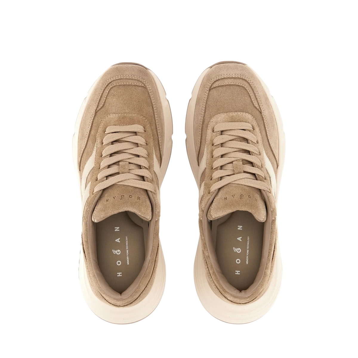 Hogan - Hi-Fi H669 Sneakers Donna in Camoscio Beige