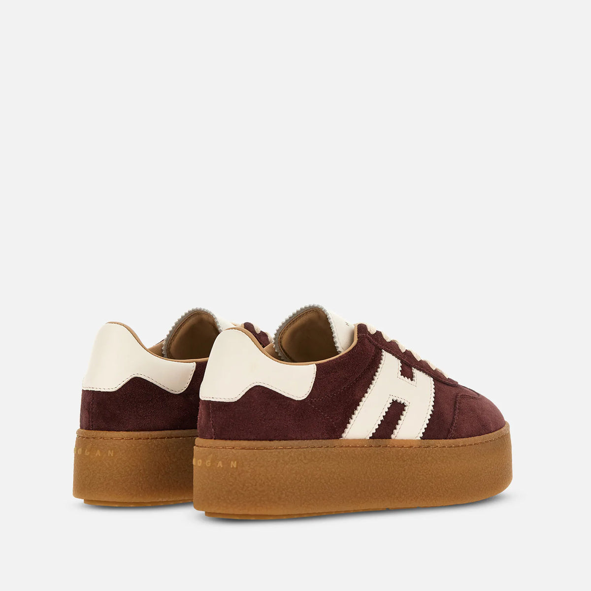 Hogan - Sneakers Maxi Cool Camoscio Bordeaux