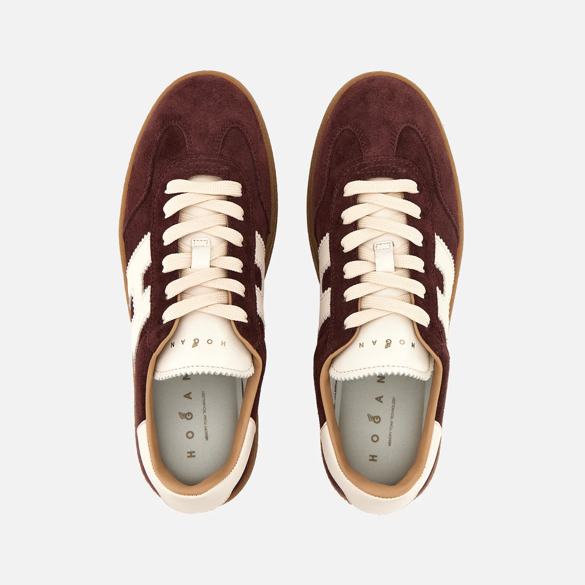 Hogan - Sneakers Maxi Cool Camoscio Bordeaux