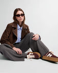 Hogan - Sneakers Maxi Cool Camoscio Bordeaux