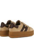Hogan - Maxi Cool Sneakers Donna in Nabuk Beige Cammello
