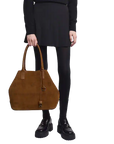 Hogan - Borsa Shopping Script Media Marrone