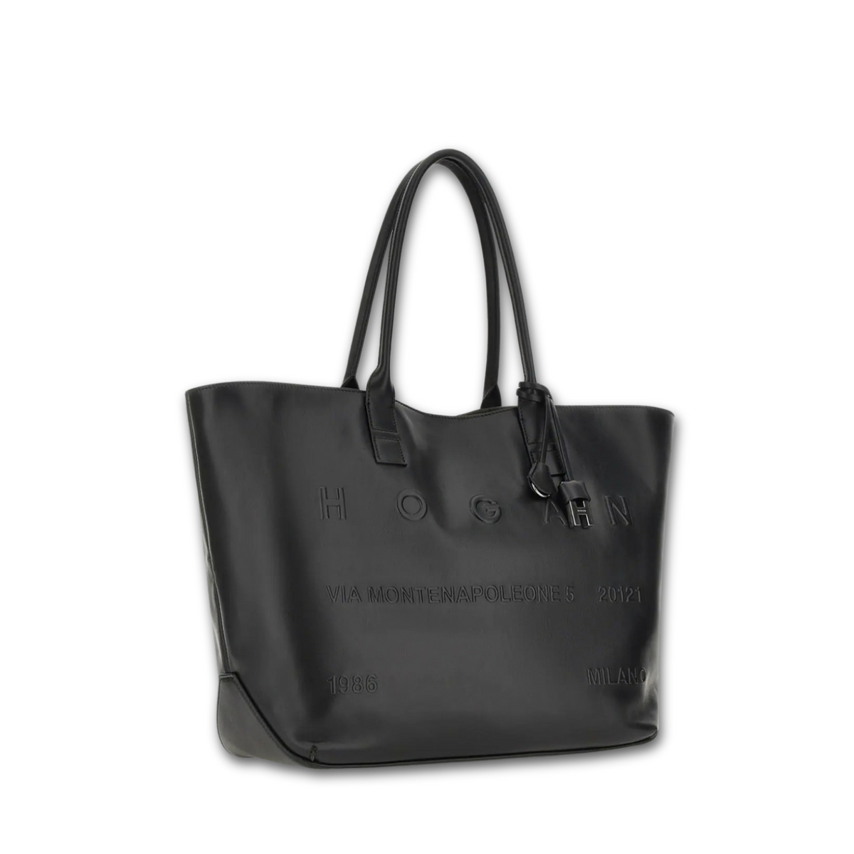 Hogan Address Shopping Media donna nera vista tre quarti