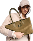 Hogan - Shopping Address Borsa Pelle Beige Cammello