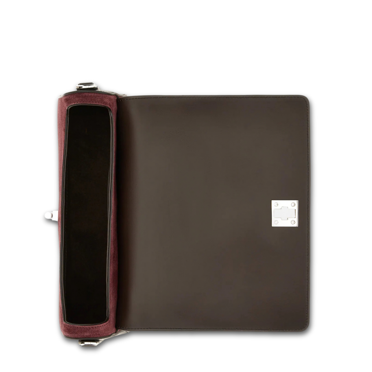 Hogan H-Turn borsa donna Bordeaux vista posteriore con tracolla