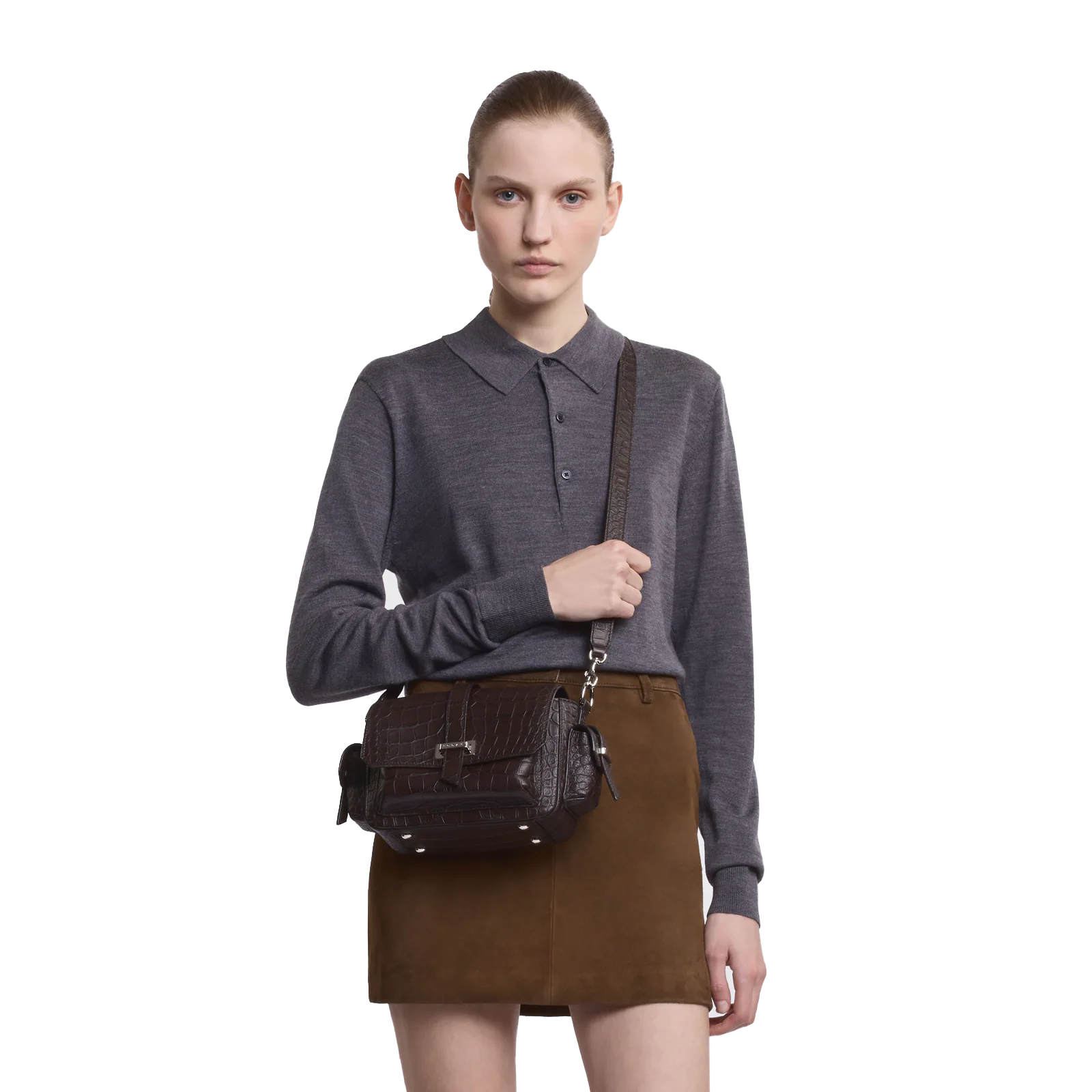 Hogan - Borsa Flap Cocco Testa Moro
