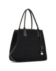 Hogan - Borsa Script Media Tessuto Nero