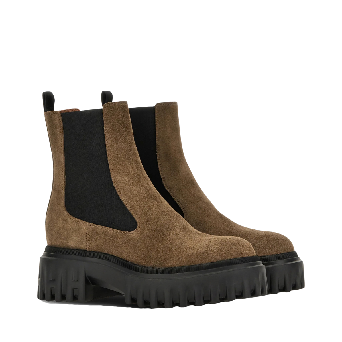 Hogan - Chelsea Boots H700 Camoscio Beige Scuro
