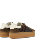 Hogan - Crosswind Donna Sneakers Camoscio Marrone Pied de Poule
