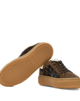 Hogan - Crosswind Donna Sneakers Camoscio Marrone Pied de Poule