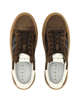 Hogan - Crosswind Donna Sneakers Camoscio Marrone Pied de Poule