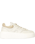 Hogan - H-Stripes Sneakers Donna Burro Pelle Martellata