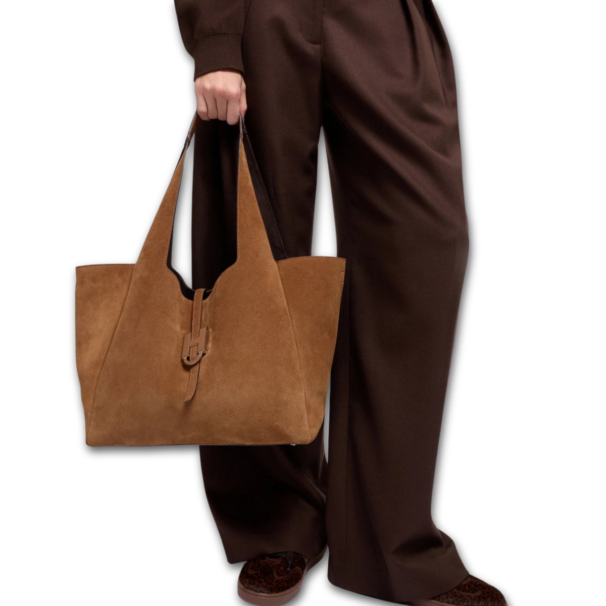 Hogan - Trend Borsa Shopping Donna Camoscio Cuoio