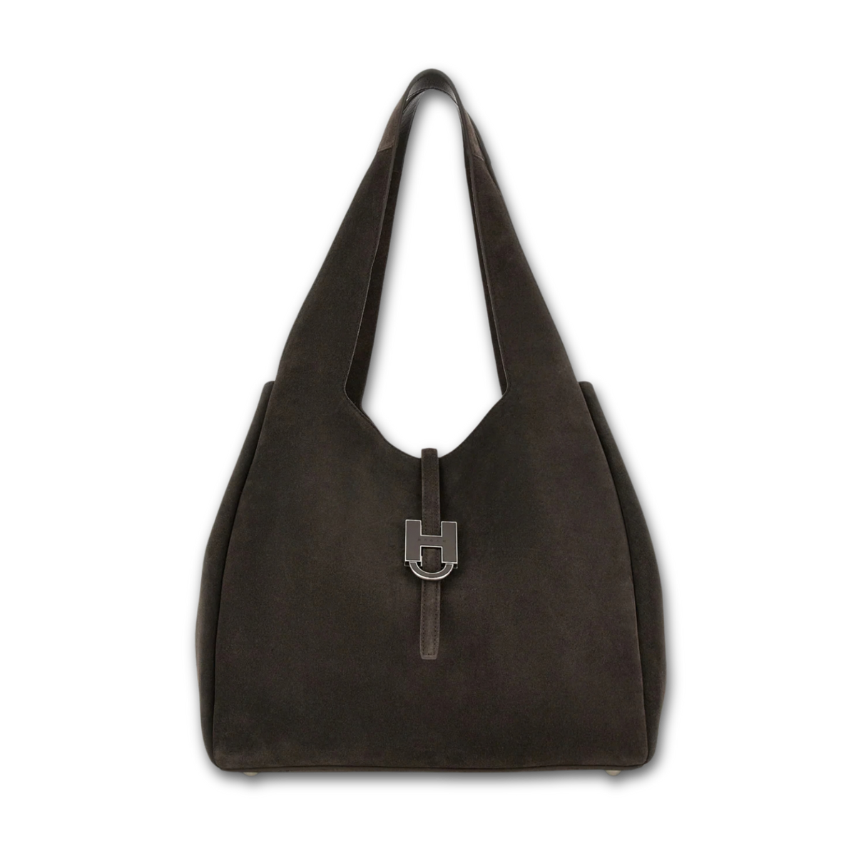Interno borsa Hogan Trend marrone con pouch removibile