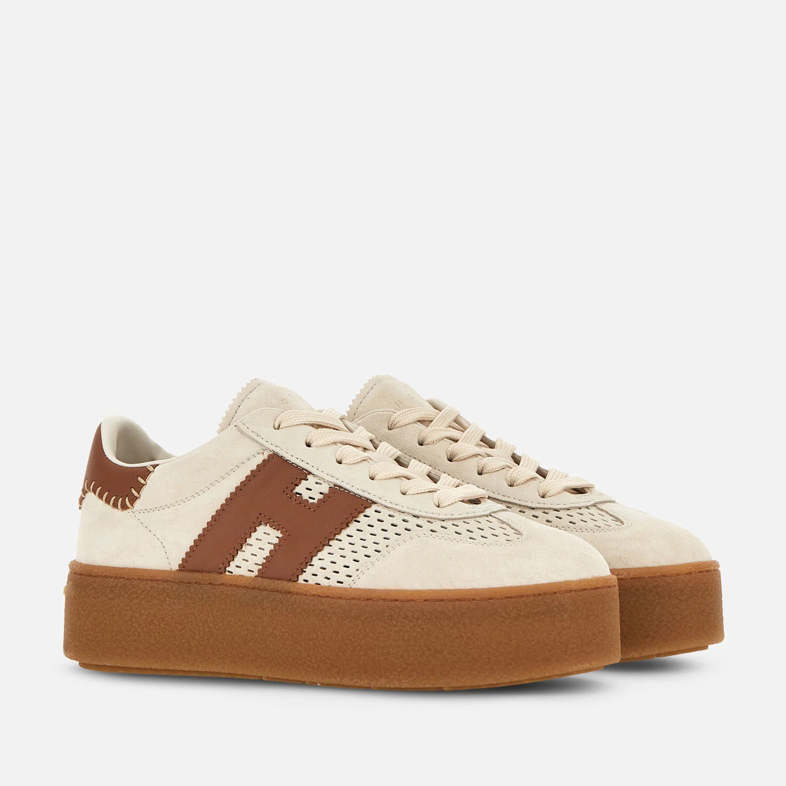 Hogan - Maxi Cool Sneakers Donna Burro Pelle Scamosciata