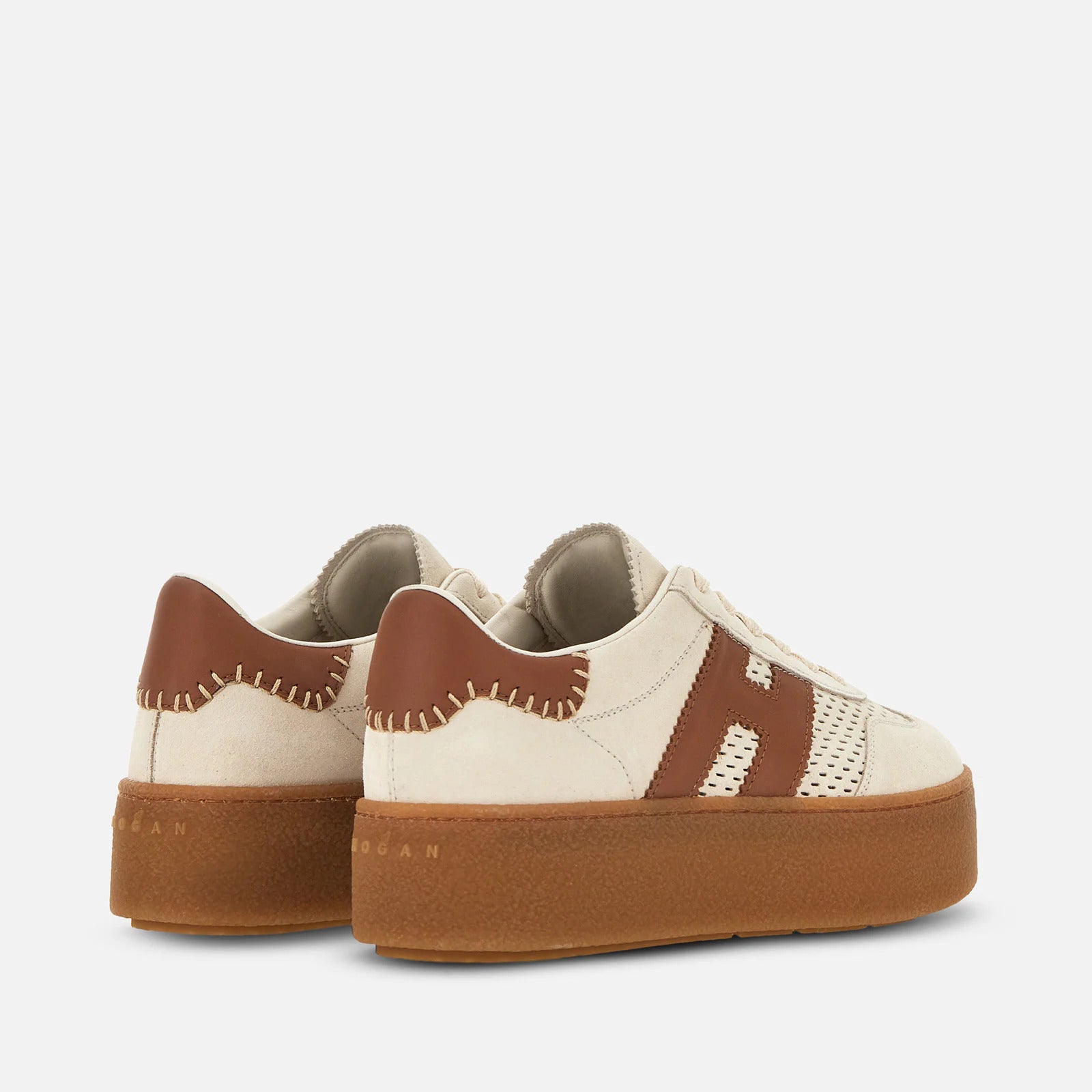 Hogan - Maxi Cool Sneakers Donna Burro Pelle Scamosciata