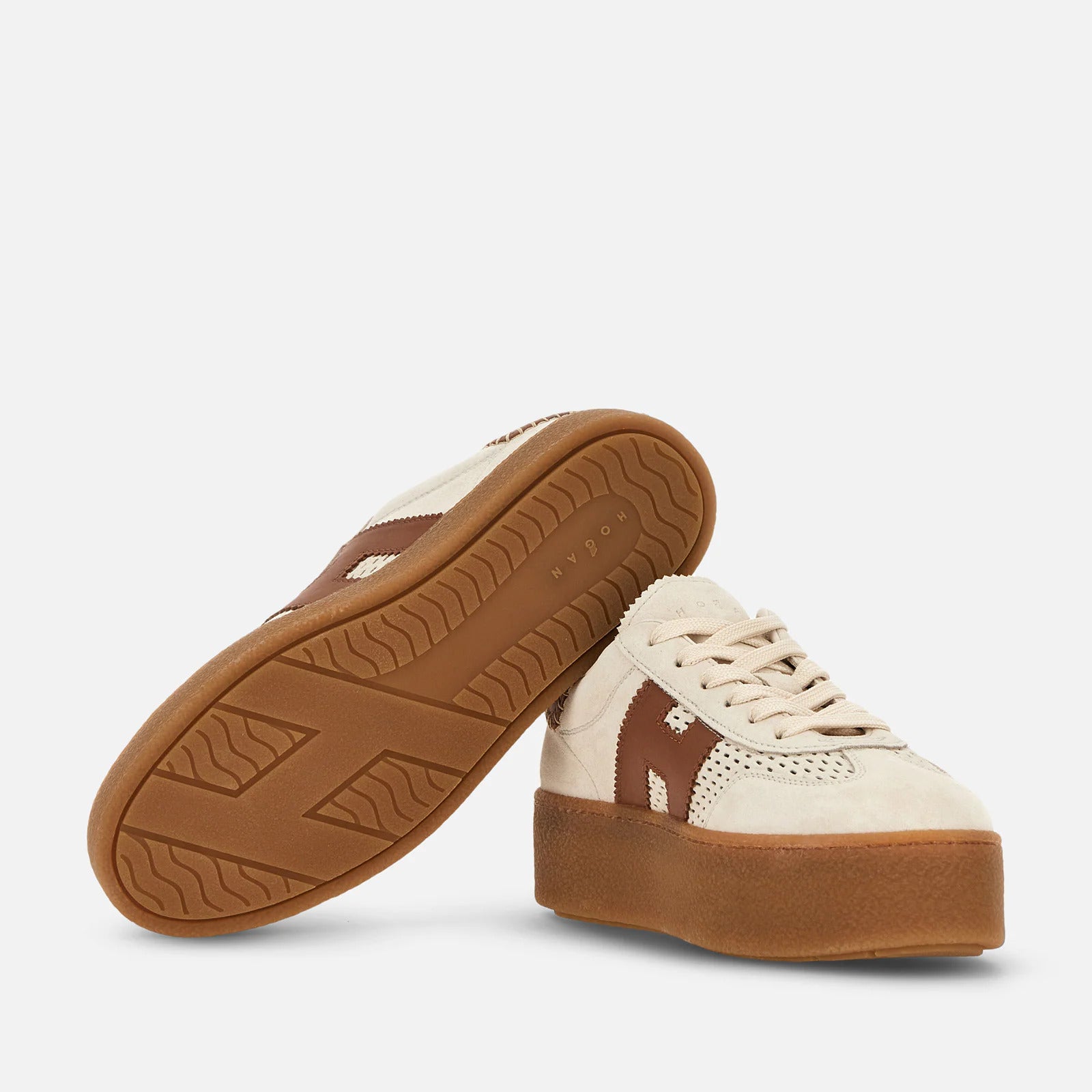 Hogan - Maxi Cool Sneakers Donna Burro Pelle Scamosciata