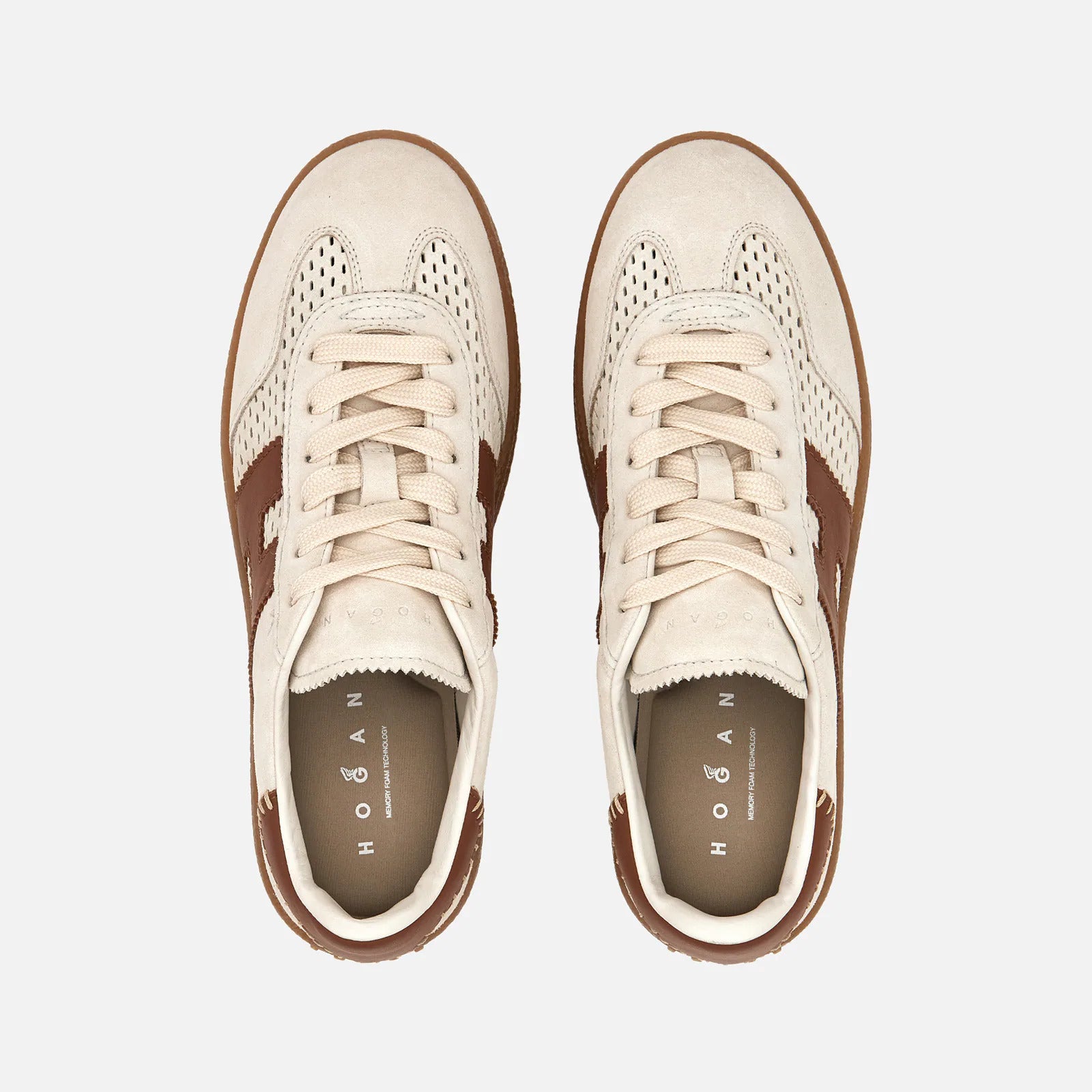 Hogan - Maxi Cool Sneakers Donna Burro Pelle Scamosciata