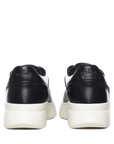 Vista posteriore Sneakers Hogan H580 uomo blu con logo Hogan.
